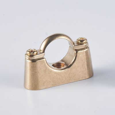 การโยนน้ําและโครม Plated ทองแดงท่อ Clamp การติดตั้งง่ายของท่อ 12-159mm